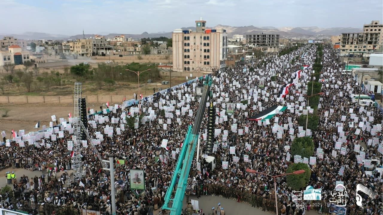 هزاران یمنی در روز جهانی قدس راهپیمایی کردند