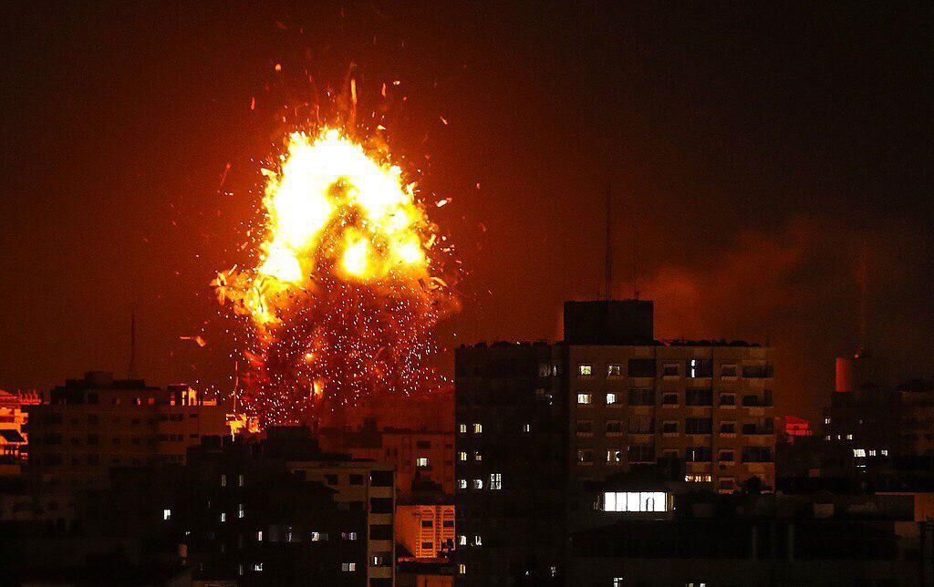 بمباران شدید مناطق مختلف نوار غزه