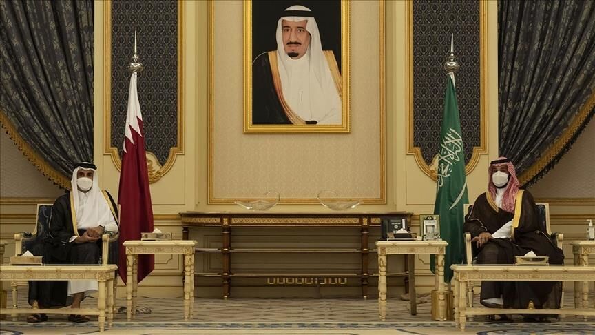 دیدار و گفت‌وگوی امیر قطر و ولیعهد عربستان 