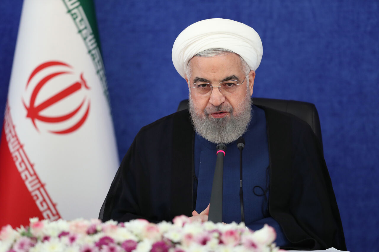 سخنان دکتر روحانی درآیین بهره برداری از طرح های ملی سازمان مناطق آزاد