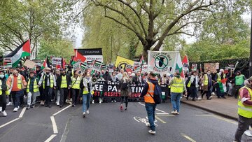 فریاد مرگ بر اسرائیل در انگلیس و ایرلند طنین‌انداز شد