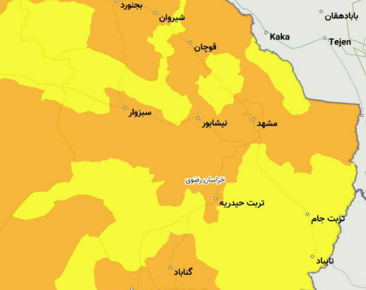 خراسان رضوی از وضعیت قرمز کرونایی خارج شد