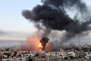 حمله هوایی صهیونیستی به مواضع نیروهای مقاومت در شرق غزه
