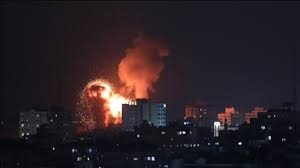 صدای چندین انفجار در جنوب نوار غزه به گوش رسیده است
