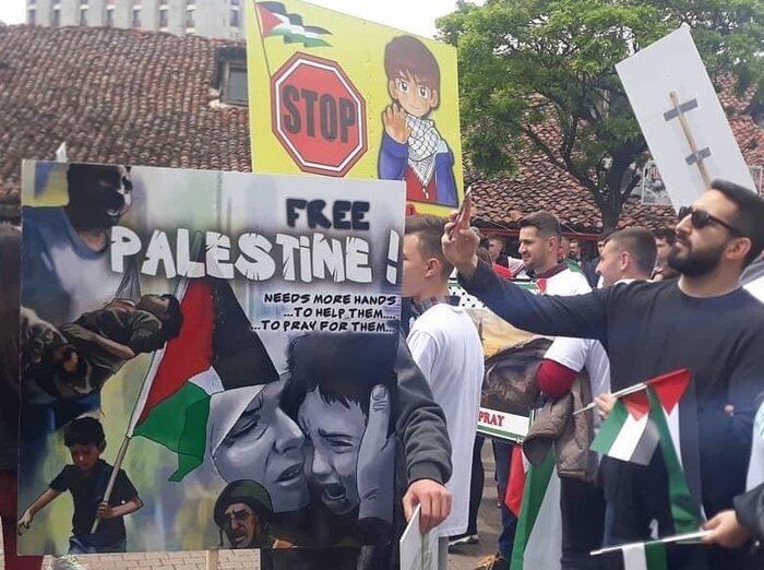 حامیان فلسطین در بلژیک ، علیه خشونت و اشغالگری اسرائیل تظاهرات کردند