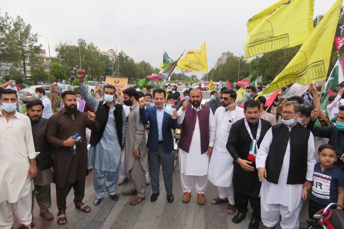 طنین فریاد مرگ بر اسرائیل در شهرهای پاکستان و حمایت از نبرد فلسطینیان