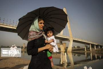 Baptism ceremony in Karoun River; Southwest Iran