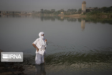 Baptism ceremony in Karoun River; Southwest Iran