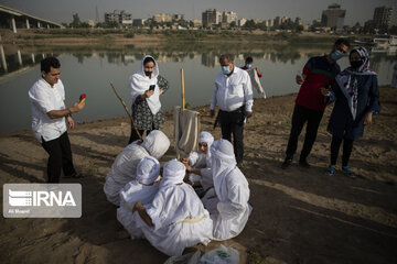 Baptism ceremony in Karoun River; Southwest Iran