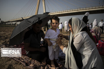 Baptism ceremony in Karoun River; Southwest Iran