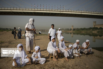 Baptism ceremony in Karoun River; Southwest Iran