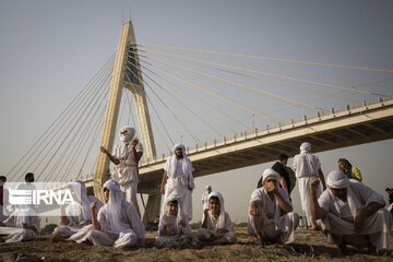 Baptism ceremony in Karoun River; Southwest Iran