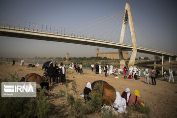 Baptism ceremony in Karoun River; Southwest Iran