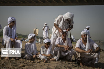 Baptism ceremony in Karoun River; Southwest Iran