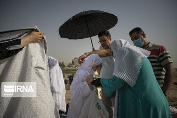 Baptism ceremony in Karoun River; Southwest Iran