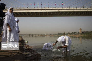 Baptism ceremony in Karoun River; Southwest Iran