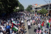 راهپیمایی حمایت از مردم فلسطین در گرگان برگزار ‌شد