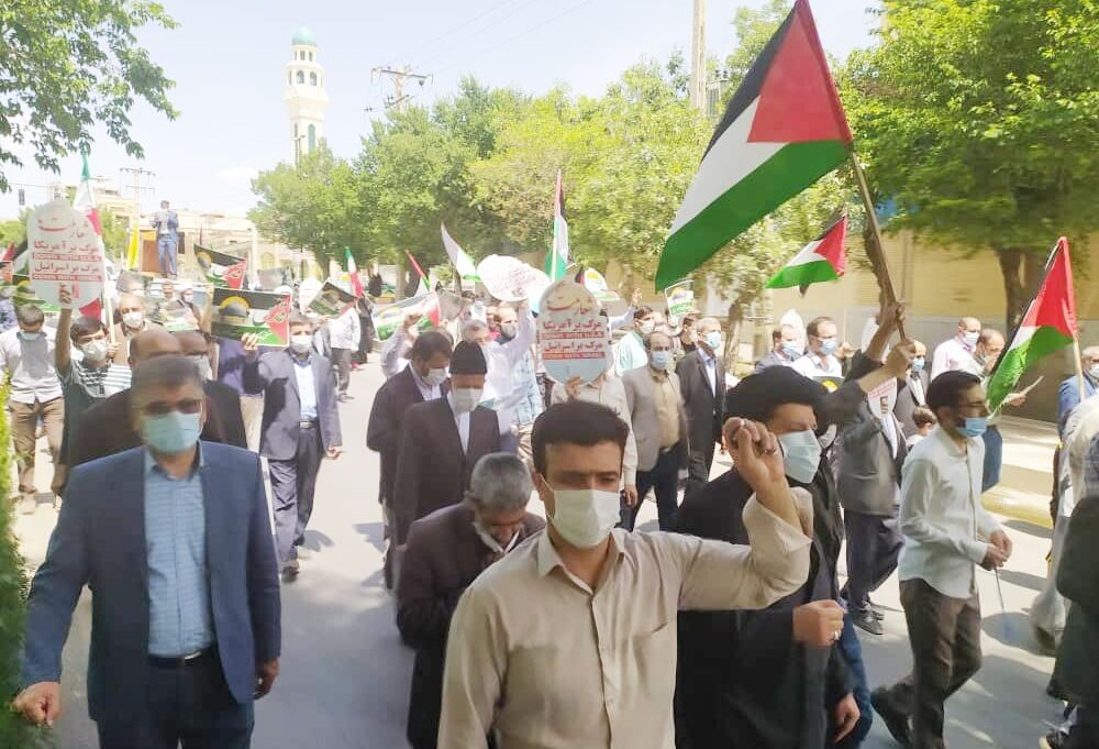 راهپیمایی حمایت از مردم مظلوم فلسطین و غزه در شهرکرد برگزار شد