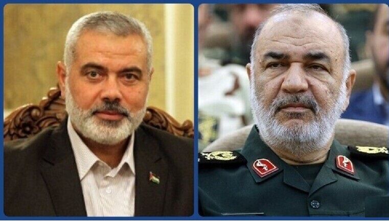 IRGC commander talks with Haniyeh on Palestinians' victory