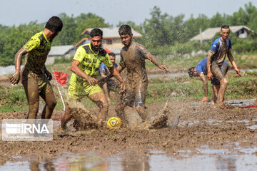 Le football dans la rizière (nord d'Iran)