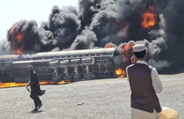 آتش‌سوزی در گمرک مرزی ابونصر فراهی افغانستان مهار شد