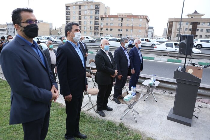 تندیس شهید احمد سوداگر در بزرگراه جناح تهران نصب شد