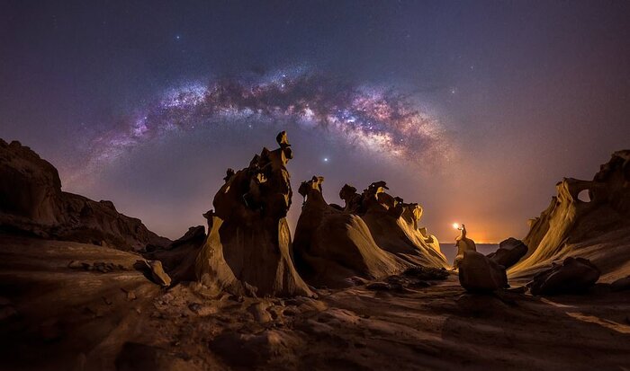 آسمان خلیج فارس در جمع برترین عکس‌های سال از کهکشان راه شیری