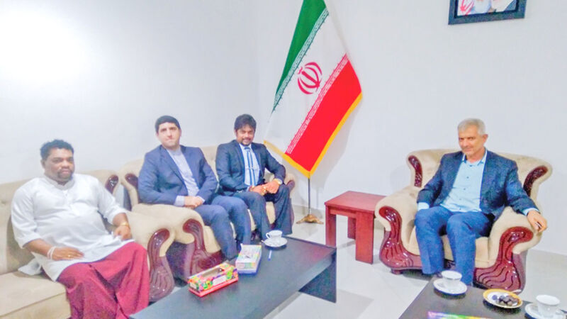 Iranian ambassador, Sri Lankan state minister meet