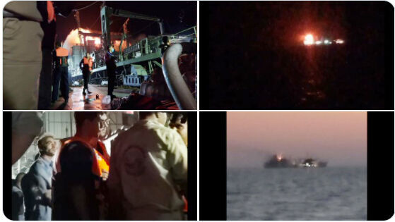 Attempt to save Iranian vessel futile, the vessel sinks