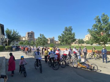 🚴‍♂برگزاری همایش دوچرخه سواری در بوکان به مناسبت روز جهانی دوچرخه سواری