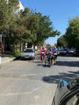 🚴‍♂برگزاری همایش دوچرخه سواری در بوکان به مناسبت روز جهانی دوچرخه سواری