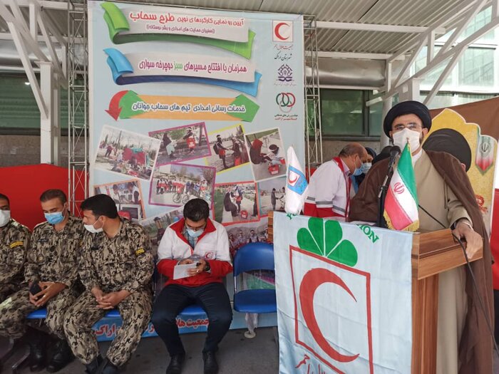 جامعه امدادگران استان مرکزی غیرت ایرانی را  در انتخابات نمایش می‌دهند