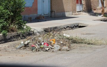 جمع آوری و دفن غیر اصولی و غیر بهداشتی فاضلاب جوی های روباز گتوند