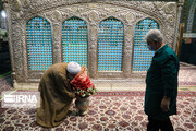 Changing flowers on Darih of Imam Reza (AS) holy shrine