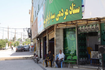 تبلیغات محیطی نامزدهای انتخابات در شهرستان قصرشیرین