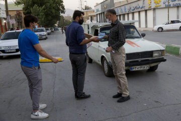 تبلیغات محیطی طرفداران نامزدهای انتخابات در کرمانشاه