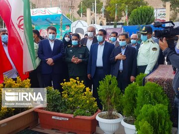 Presidential Election voting process in Iran's Kerman Martyrs Cemetery