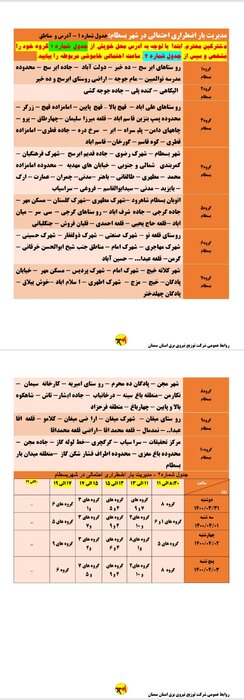 برنامه خاموشی احتمالی برق استان سمنان برای ۴ روز آینده اعلام شد