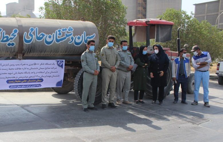 کارخانه سیمان دشتستان برای حیات وحش منطقه آبشخور ساخت 