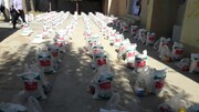 توزیع ۲۵۰ بسته غذایی بین خانواده های نیازمند چرداولی