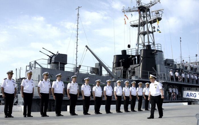 تمرینات تاکتیکی نیروی دریایی جمهوری آذربایجان در خزر آغاز شد
