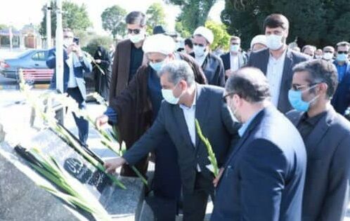 استاندار قزوین و مسئولان قضایی استان با آرمان‌های شهدا تجدید میثاق کرد