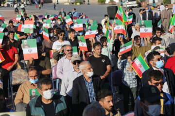 جشن شکرانه حضور در انتخابات ۱۴۰۰ در محل شهیدگاه شیخ صفی الدین اردبیلی