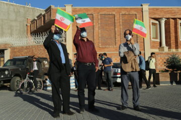 جشن شکرانه حضور در انتخابات ۱۴۰۰ در محل شهیدگاه شیخ صفی الدین اردبیلی