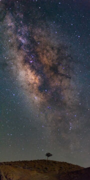 Le ciel nocturne de la région du Balûchistân en Iran