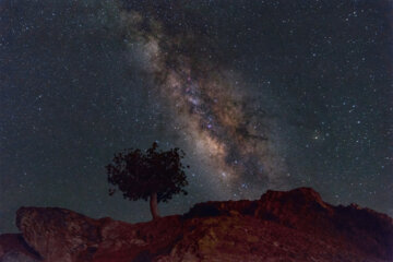 Le ciel nocturne de la région du Balûchistân en Iran