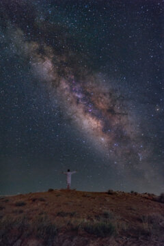 Le ciel nocturne de la région du Balûchistân en Iran