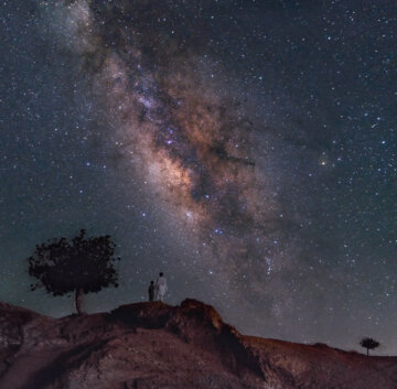 Le ciel nocturne de la région du Balûchistân en Iran