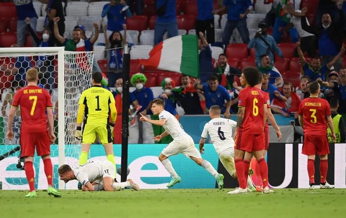 ایتالیا حریف اسپانیا شد/ خداحافظی بلژیک از جام