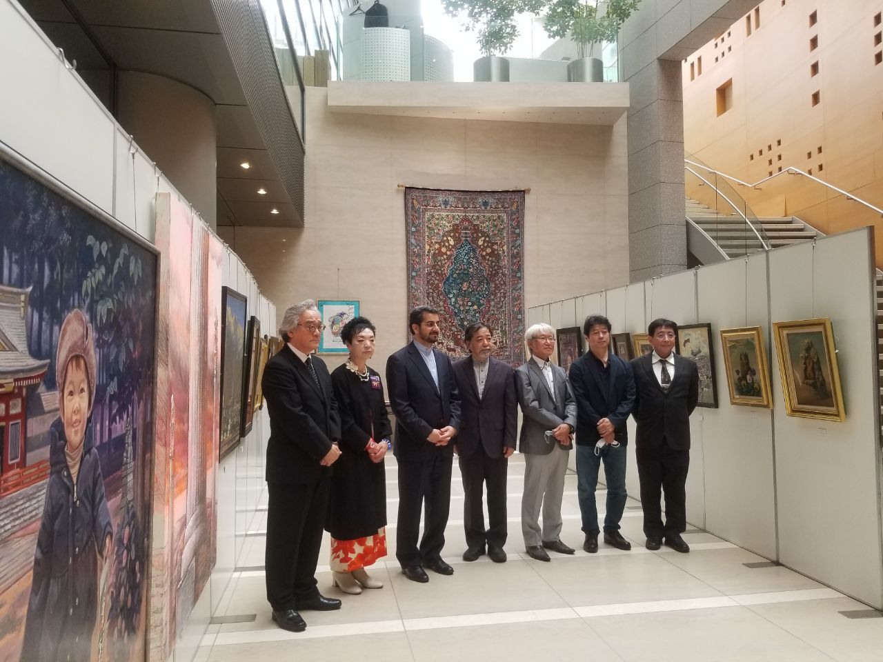 Iran, Japan inaugurate painting exhibition on cultural exchanges